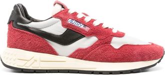 Autry Reelwind panelled sneakers - men - Fabric/Calf Leather/Fabric/Calf Leather/Rubber - 40 - Red