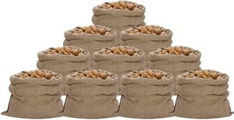 vidaXL Sacos De Yute 10 Unidades 100x110 Cm 100% Yute 340 G/m&sup2; Vidaxl