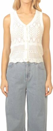 See U Soon Knit Tank Top In White