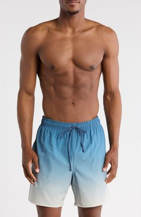 Rainforest Ombr&egrave; Swim Trunks in Bering Sea To Birch at Nordstrom Rack, Size X-Large