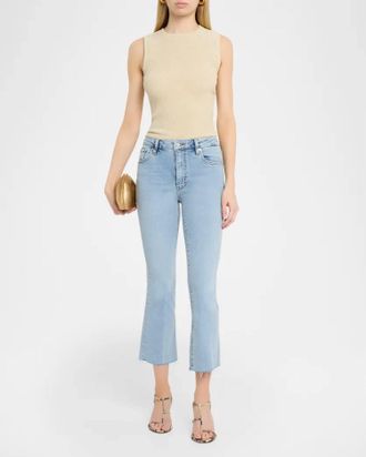 Frame Denim Le Sleek Straight Crop Jeans In Tribute