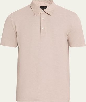 Brioni Mens Jersey Pique Polo Shirt