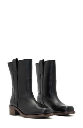 AllSaints Terri Block Heel Boot in Black at Nordstrom, Size 11Us