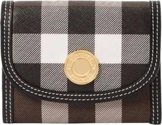 Burberry Pre-owned Wallets, female, Multicolor, Size: ONE SIZE Pre-owned Check Half Flap Wallet