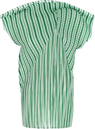 Issey Miyake Generic Stripes (Machine Pleats) Top