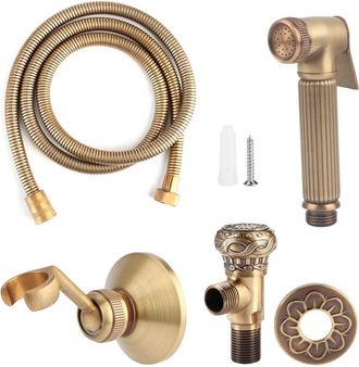 OEM Rociador De Bid&eacute; Port&aacute;til Para Inodoros, Kit De Rociador De Bid&eacute; Port&aacute;til, Kit De Manguera De Soporte Para Cabezal De Rociador De Bid&eacute; Port&aacute;til De Lat