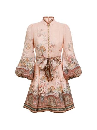 Zimmermann Alchemy Button Mini Dress