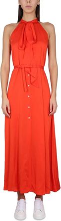 Aspesi Midi-jurk - Dames - Casual kleedjes - Oranje - M - Kleedjes
