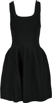 Pinko Korte Gebreide Jurk - Dames - Korte kleedjes - Zwart - L - Kleedjes