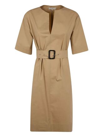 オールインワン・サロペット Antonelli Satin Evening Dress With Deep Neckline Antonelli Satin Evening Dress With Deep Neckline from