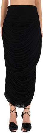 Magda Butrym Draped Midi Skirt