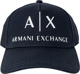 A|X Armani Exchange Logo Baseballpet - Marineblauw