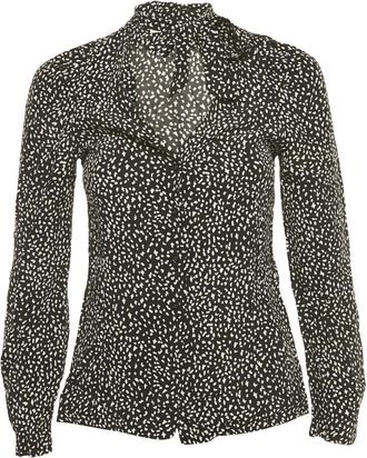 Maje Camicia con collo lavalli&egrave;re - Nero