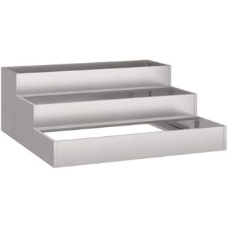 vidaXL Vidaxl - Maceta Para Jard&iacute;n Plateado 90 X 90 X 35 Cm Acero Inoxidable