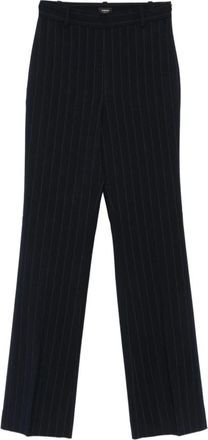 Pinko Pinko, Dames, Broeken, Blauw, Maat: S Leer