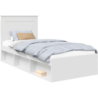 vidaXL Estructura De Cama 90 X 200 Cm Madera De Pino Macizo Vidaxl