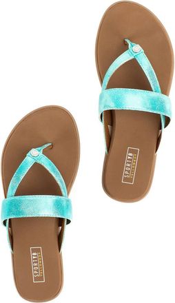 Yellow Box Shayne Shimmer Turquoise Sandal In Turquoise Shimmer