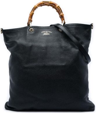 Gucci Pre-owned Gucci Calfskin Bamboo Shopper Satchel Ladies QIZLL47MFOA64S1E