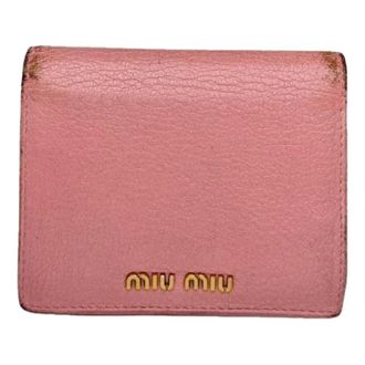 Miu Miu Portafoglio in pelle Pre-owned - - Pre-owned - Donna - Rosa - ONE SIZE