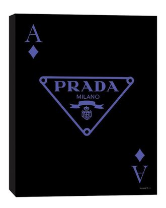 Fairchild Paris Playing Card Chic Prada In Purple Ace Of Diamonds Wall Art