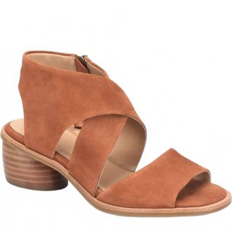S&ouml;fft Womens Camille Leather Sandal In Russet Brown