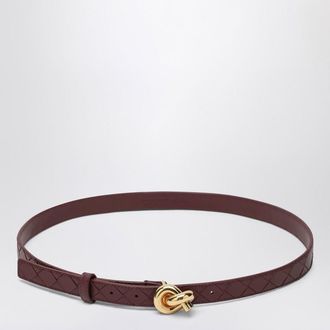 Bottega Veneta Knot Barolo Intrecciato belt