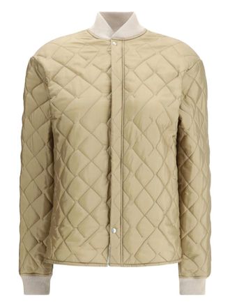 Maison Margiela quilted bomber jacket - women - Fabric - S - Neutrals