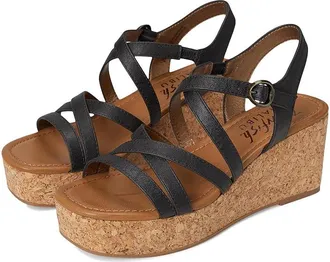 Blowfish Aurora Womens Wedge Shoes Black : 8.5 M, Leather
