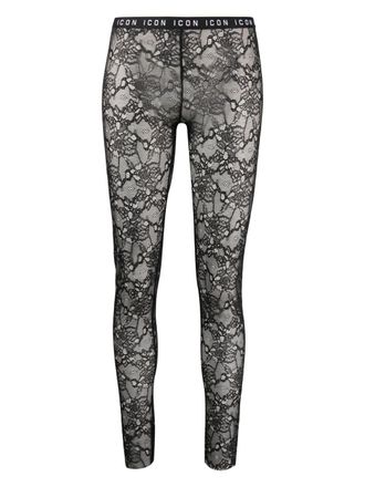 Dsquared2 Be Icon lace leggings - Black