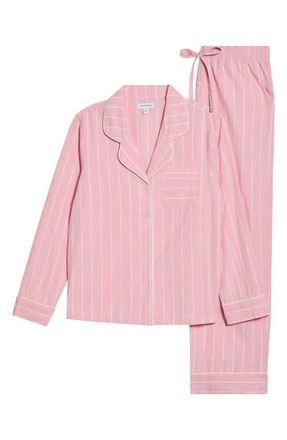 Nordstrom Classic Cotton Pajamas in Pink Jane Stripe at Nordstrom, Size X-Large