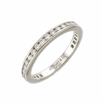 Tiffany & Co. Silver Platinum 950 Band Ring (Pre-Owned)