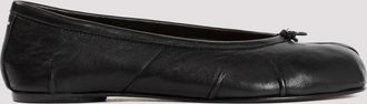 Maison Margiela Black Leather Ballet Flats