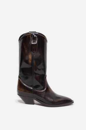 Closed Womens Cowboy Boot In Irish Coffee