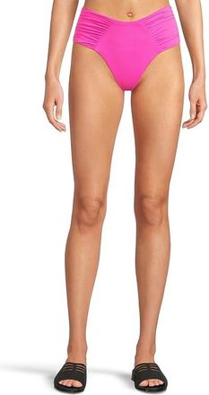 BECCA by Rebecca Virtue Color Code Ashlyn French Cut Bottom Womens Swimwear Azalea : XS, Nylon/Spandex