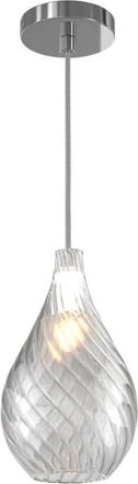 Top-Light Lampadario Moderno Top Light Tide 1242 Kappa + R10t1 Cr E27 Led Metallo Vetro Pirex, Vetro Trasparente