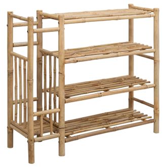vidaXL Zapatero 88 X 27 X 80 Cm Bamb&uacute; Natural Vidaxl
