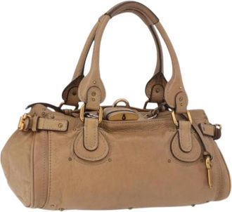 Chlo&eacute; Pre-owned Handbag - Dames - Vintage Handtas - Beige - ONE Size - Leer - Vintage