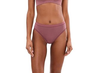 Wacoal Understated Cotton Hi Cut Womens Underwear Rose Brown : XL, Spandex/Cotton