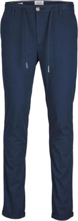Jack & Jones Moderne Slim Fit Chino Broek - Heren - Slim Fit Broeken - Blauw - W34 L32 - Katoen - Broeken