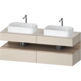 Duravit Qatego Consola Mueble Bajo Lavabo, 2 Extensiones, 2 - Duravit