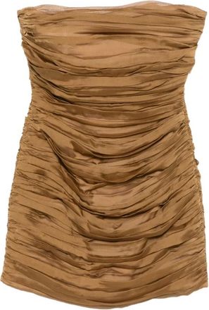 Raquel Diniz Dames, Jurken, Bruin, Maat: 2XS Zijde