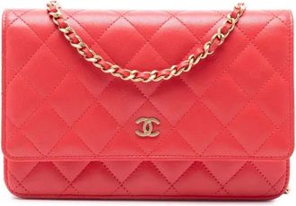 Chanel Borsa a tracolla CC in pelle di agnello trapuntata 2019 - Rosso