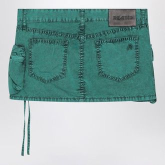 The Attico Fay Groene Cargo Miniskirt