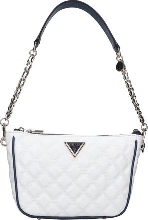 Guess Cruise Vibe Schoudertas met Ritssluiting Boven - Dames - Schoudertassen - Wit - ONE Size - Leer - Tassen