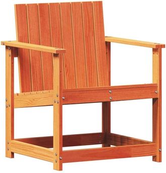 vidaXL Vidaxl - Silla De Jard&iacute;n Madera Maciza De Pino Marr&oacute;n Cera 62x56x77 Cm