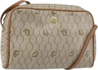 Dior Pre-owned Cross Body Bags, female, Beige, Size: ONE SIZE Pre-owned Vintage Shoulder Bag