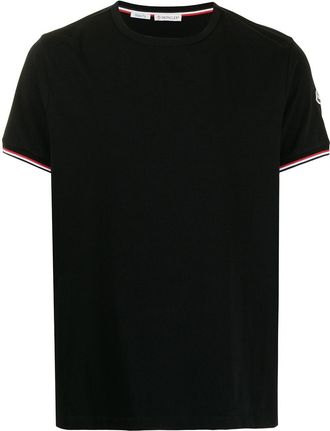 Moncler crew neck jersey T-shirt - men - Cotton - XXXL - Blue