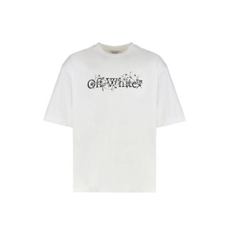 Off-white White Cotton Mens T-Shirt