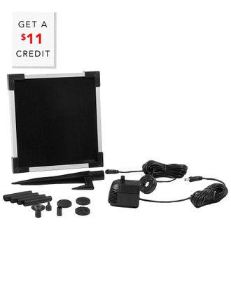 Sunnydaze Solar Pump And Panel Kit With Battery Pack And Light With $11 Credit