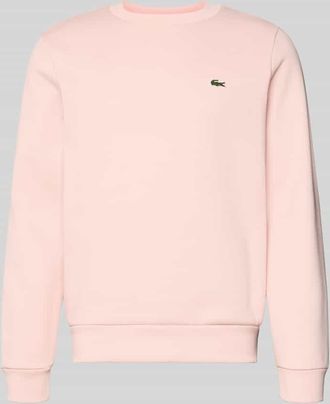Lacoste Classic Fit Sweatshirt aus Baumwoll-Mix in Rosa, Gr&ouml;&szlig;e XXXL